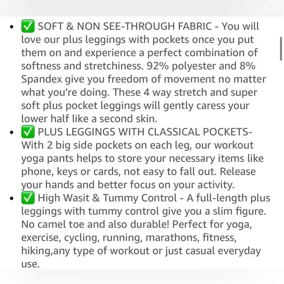 Plus Size Leggings for 2X - Picture 11 of 11